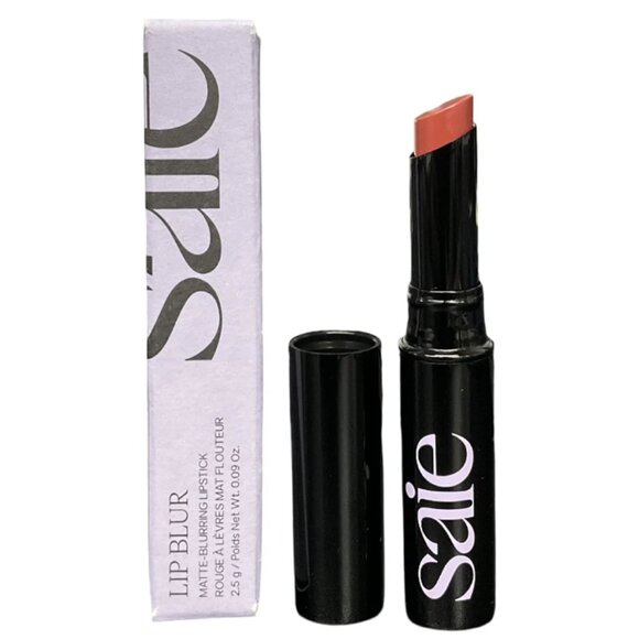 Saie Lip Blur ‘Dada’ - Warm Coral Matte-Blurring Lipstick - Picture 2 of 5